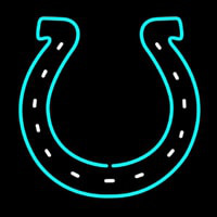Horseshoe Logo Neon Skilt