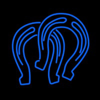 Horseshoe Logo Neon Skilt