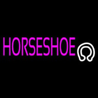Horseshoe With Logo Neon Skilt