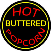 Hot Buttered Popcorn Neon Skilt