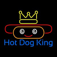 Hot Dog King Neon Skilt