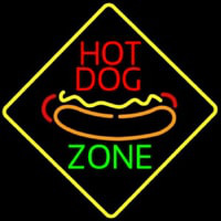 Hot Dog Zone Neon Skilt