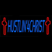 Hustlin 4 Christ Neon Skilt