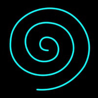 Hypnotic Spiral Neon Skilt