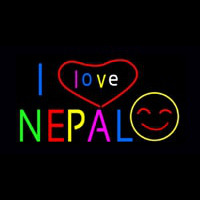 I Love Nepal Neon Skilt