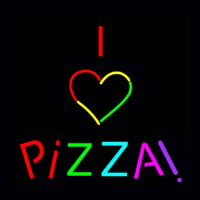 I Love Pizza Neon Skilt