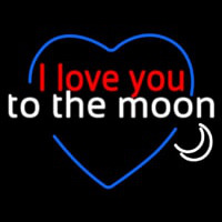 I Love You To The Moon Neon Skilt