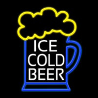 Ice Cold Beer Neon Skilt