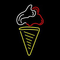 Ice Cream Cone Neon Skilt