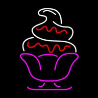 Ice Cream Logo Neon Skilt