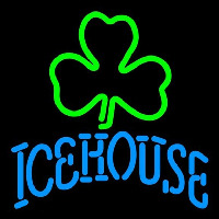 Icehouse Green Clover Beer Sign Neon Skilt