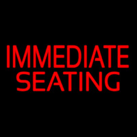 Immediate Seating Neon Skilt