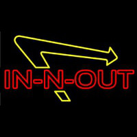 In N Out Burger Neon Skilt