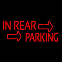 In Rear Parking Logo Neon Skilt