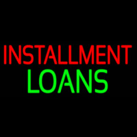 Installment Loans Neon Skilt