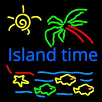 Island Time Neon Skilt