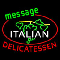 Italian Delicatessen Neon Skilt