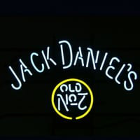 Jack Daniels #7 Whiskey Øl Bar Åben Neon Skilt