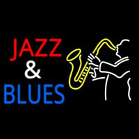 Jazz And Blues Neon Skilt