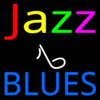 Jazz Music Note Blues Neon Skilt