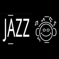 Jazz With Smiley Neon Skilt