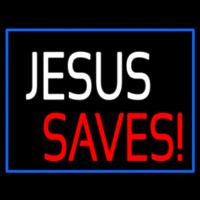Jesus Saves Neon Skilt