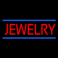 Jewelry Blue Lines Neon Skilt