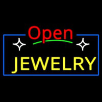 Jewelry Open Red Neon Skilt