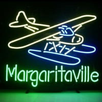 Jimmy Buffett Margaritaville Airplane Øl Bar Åben Neon Skilt