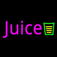 Juice & Glass Logo Neon Skilt