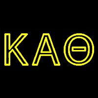 Kappa Alpha Theta Neon Skilt