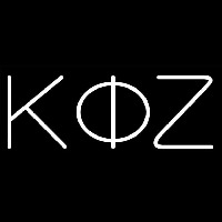 Kappa Phi Zeta Neon Skilt
