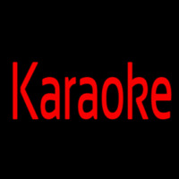 Karaoke Cursive Neon Skilt