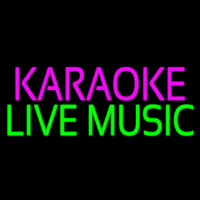 Karaoke Live Muisc 1 Neon Skilt
