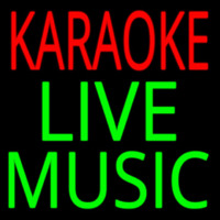 Karaoke Live Muisc 2 Neon Skilt