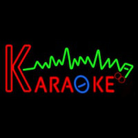 Karaoke Music Note 2 Neon Skilt