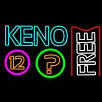 Keno Free 2 Neon Skilt