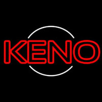 Keno With Ball Neon Skilt