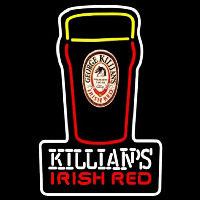 Killians Irish Red Pint Glass Of Beer Sign Neon Skilt