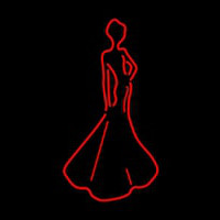 Lady In Red Neon Skilt
