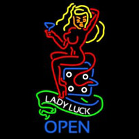 Lady Luck She Devil Neon Skilt