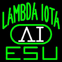 Lambda Iota Logo Neon Skilt