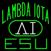 Lambda Iota Logo Neon Skilt