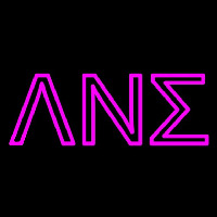 Lambda Nu Sigma Neon Skilt