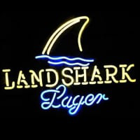 Landshark Pilsner Øl Bar Åben Neon Skilt