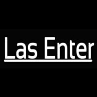 Las Enter Neon Skilt