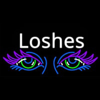 Lashes Eyes Neon Skilt