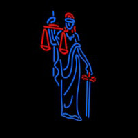 Law Office Logo Neon Skilt