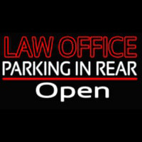 Law Office Open Neon Skilt