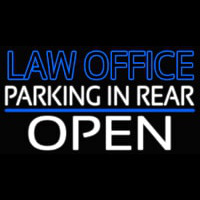 Law Office Open Neon Skilt